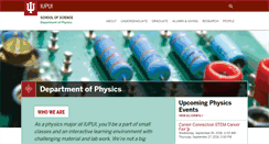 Desktop Screenshot of physics.iupui.edu
