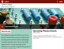 Tablet Screenshot of physics.iupui.edu