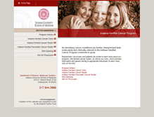 Tablet Screenshot of familialcancer.iupui.edu