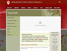 Tablet Screenshot of health.iupui.edu