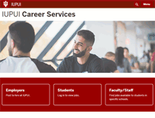 Tablet Screenshot of career.iupui.edu