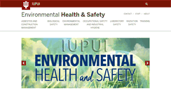 Desktop Screenshot of ehs.iupui.edu