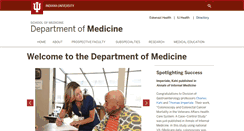 Desktop Screenshot of medicine.iupui.edu