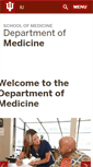 Mobile Screenshot of medicine.iupui.edu