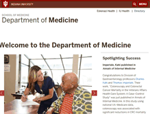 Tablet Screenshot of medicine.iupui.edu