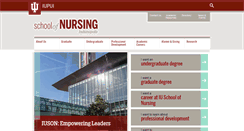 Desktop Screenshot of nursing.iupui.edu
