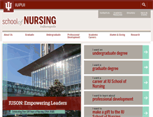 Tablet Screenshot of nursing.iupui.edu