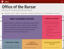 Tablet Screenshot of bursar.iupui.edu