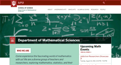 Desktop Screenshot of math.iupui.edu