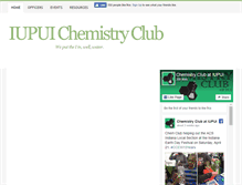 Tablet Screenshot of chemclub.chem.iupui.edu