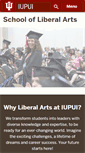 Mobile Screenshot of liberalarts.iupui.edu