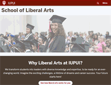 Tablet Screenshot of liberalarts.iupui.edu