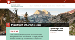 Desktop Screenshot of earthsciences.iupui.edu